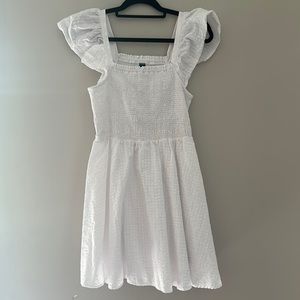 Old Navy small white smocked dress